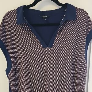 RW & CO Navy and Pink  Top Size L
